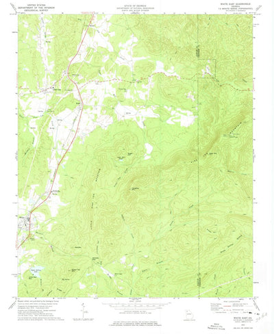 United States Geological Survey White East, GA (1972, 24000-Scale) digital map