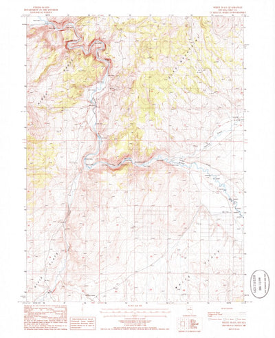 United States Geological Survey White Flats, NV (1985, 24000-Scale) digital map