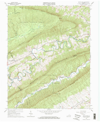 United States Geological Survey White Gate, VA (1965, 24000-Scale) digital map