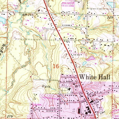 United States Geological Survey White Hall, AR (1970, 24000-Scale) digital map