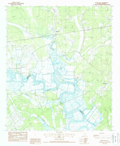 United States Geological Survey White Hall, SC (1988, 24000-Scale) digital map