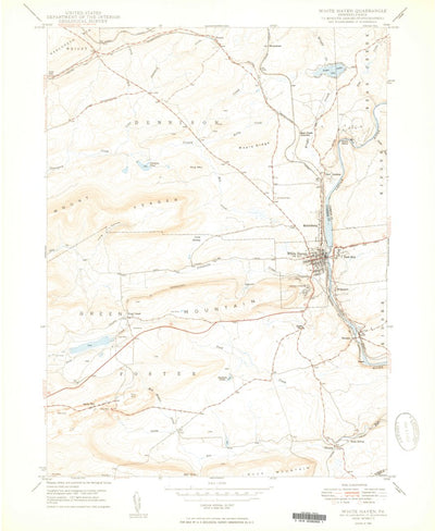 United States Geological Survey White Haven, PA (1950, 24000-Scale) digital map