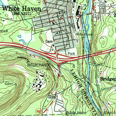 United States Geological Survey White Haven, PA (1994, 24000-Scale) digital map