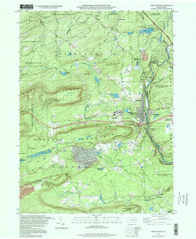 United States Geological Survey White Haven, PA (1997, 24000-Scale) digital map