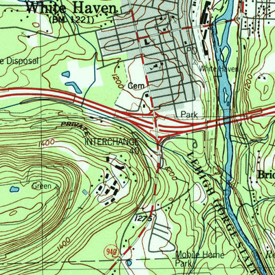United States Geological Survey White Haven, PA (1997, 24000-Scale) digital map