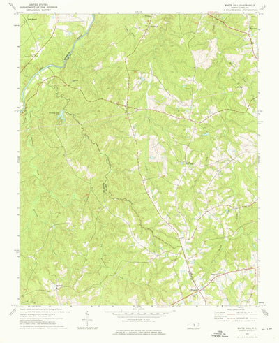 United States Geological Survey White Hill, NC (1974, 24000-Scale) digital map