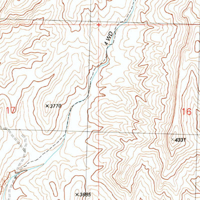 United States Geological Survey White Hills East, AZ (1989, 24000-Scale) digital map