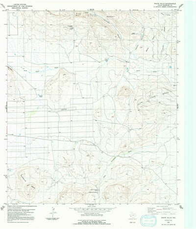 United States Geological Survey White Hills, TX (1983, 24000-Scale) digital map
