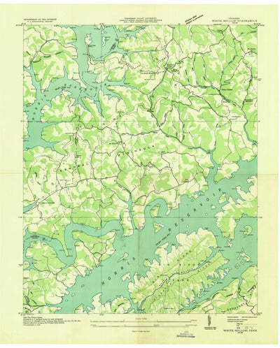 United States Geological Survey White Hollow, TN (1936, 24000-Scale) digital map