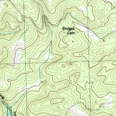 United States Geological Survey White Hollow, TN (1952, 24000-Scale) digital map