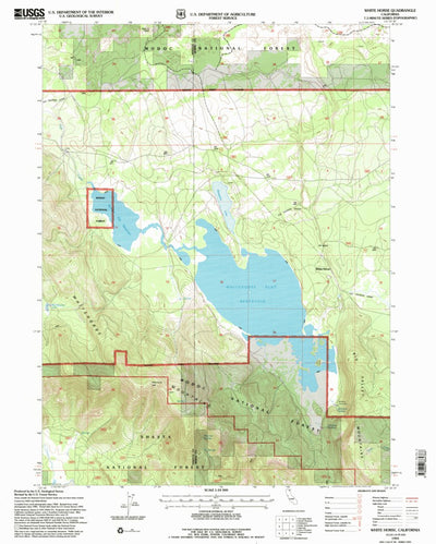 United States Geological Survey White Horse, CA (1993, 24000-Scale) digital map