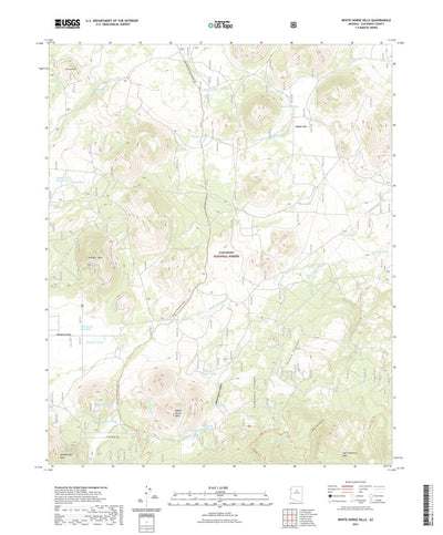 United States Geological Survey White Horse Hills, AZ (2021, 24000-Scale) digital map