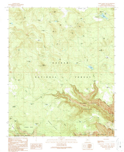 United States Geological Survey White Horse Lake, AZ (1989, 24000-Scale) digital map