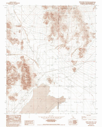 United States Geological Survey White Horse Mountain, CA (1982, 24000-Scale) digital map