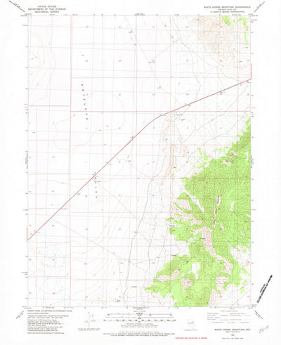 United States Geological Survey White Horse Mountain, NV (1982, 24000-Scale) digital map