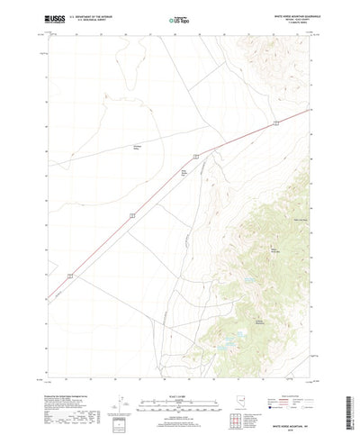 United States Geological Survey White Horse Mountain, NV (2018, 24000-Scale) digital map