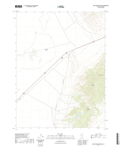 United States Geological Survey White Horse Mountain, NV (2021, 24000-Scale) digital map