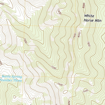 United States Geological Survey White Horse Mountain, NV (2021, 24000-Scale) digital map