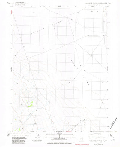 United States Geological Survey White Horse Mountain NW, NV (1982, 24000-Scale) digital map