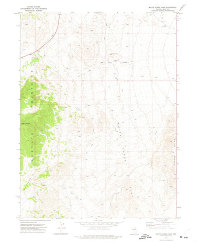 United States Geological Survey White Horse Pass, NV (1972, 24000-Scale) digital map