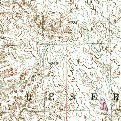 United States Geological Survey White Horse, SD (1952, 24000-Scale) digital map
