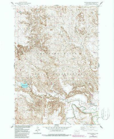 United States Geological Survey White Horse, SD (1952, 24000-Scale) digital map