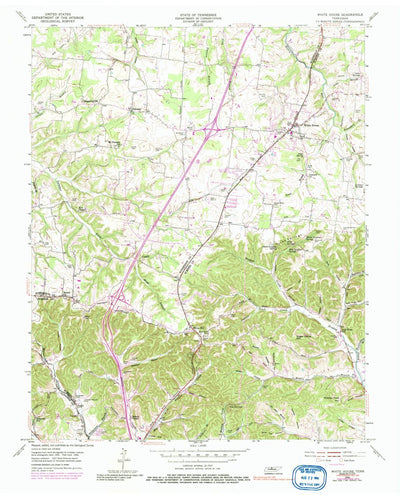 United States Geological Survey White House, TN (1954, 24000-Scale) digital map