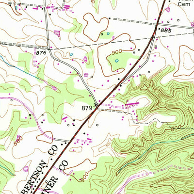 United States Geological Survey White House, TN (1954, 24000-Scale) digital map