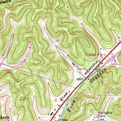 United States Geological Survey White House, TN (1954, 24000-Scale) digital map