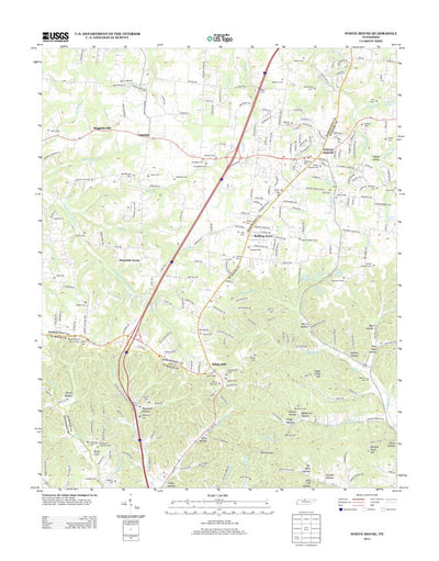 United States Geological Survey White House, TN (2013, 24000-Scale) digital map