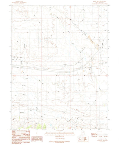 United States Geological Survey White House, UT (1991, 24000-Scale) digital map