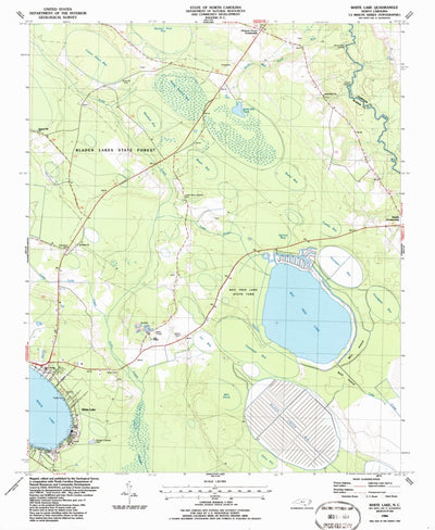 United States Geological Survey White Lake, NC (1986, 24000-Scale) digital map