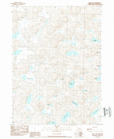 United States Geological Survey White Lake, NE (1989, 24000-Scale) digital map