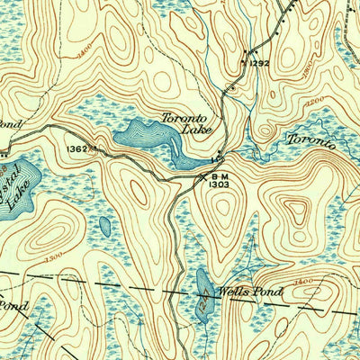 United States Geological Survey White Lake, NY-PA (1922, 62500-Scale) digital map