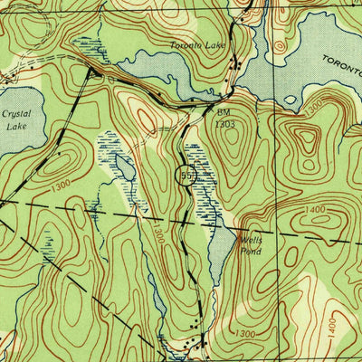 United States Geological Survey White Lake, NY-PA (1944, 62500-Scale) digital map