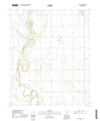 United States Geological Survey White Lake, OK (2022, 24000-Scale) digital map