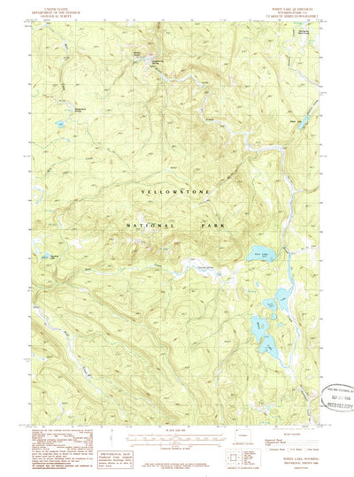 United States Geological Survey White Lake, WY (1986, 24000-Scale) digital map