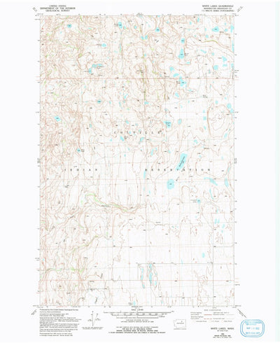 United States Geological Survey White Lakes, WA (1980, 24000-Scale) digital map