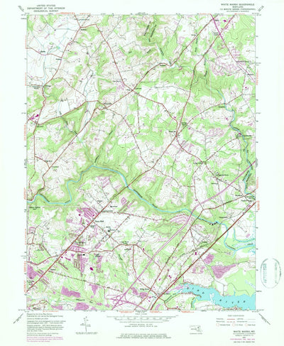 United States Geological Survey White Marsh, MD (1951, 24000-Scale) digital map