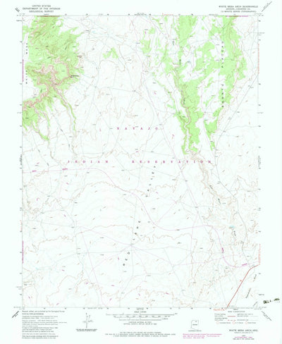 United States Geological Survey White Mesa Arch, AZ (1970, 24000-Scale) digital map