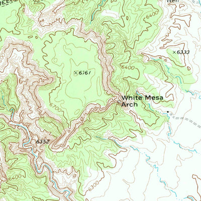 United States Geological Survey White Mesa Arch, AZ (1970, 24000-Scale) digital map