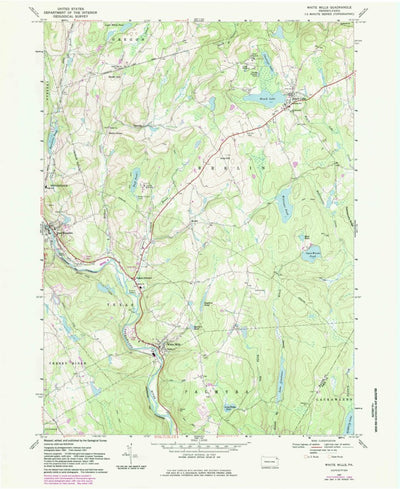 United States Geological Survey White Mills, PA (1967, 24000-Scale) digital map