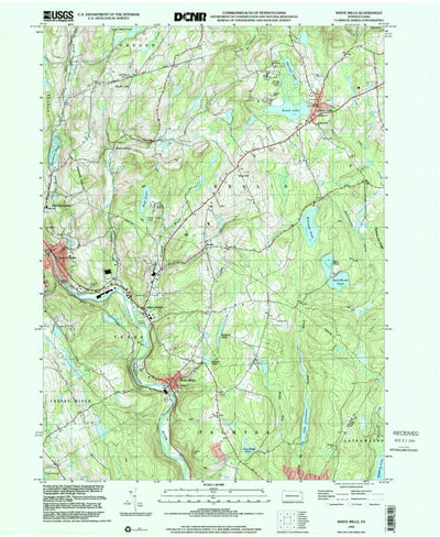 United States Geological Survey White Mills, PA (1999, 24000-Scale) digital map