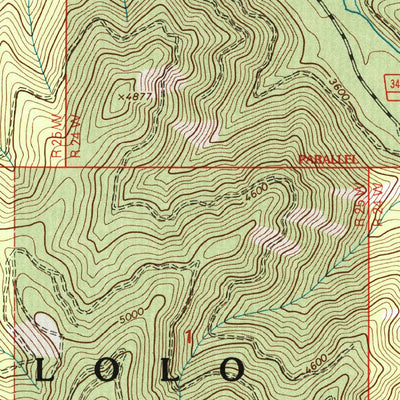 United States Geological Survey White Mountain, MT (1999, 24000-Scale) digital map