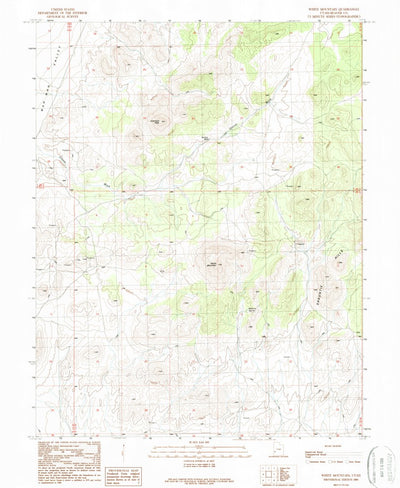United States Geological Survey White Mountain, UT (1989, 24000-Scale) digital map