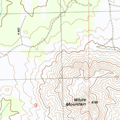 United States Geological Survey White Mountain, UT (1989, 24000-Scale) digital map