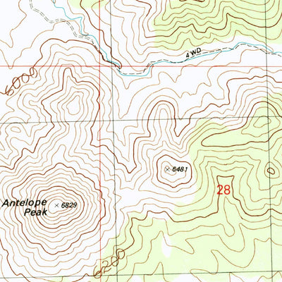 United States Geological Survey White Mountain, UT (1989, 24000-Scale) digital map