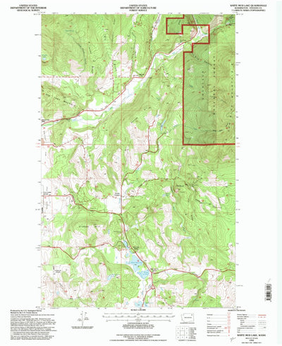 United States Geological Survey White Mud Lake, WA (1992, 24000-Scale) digital map
