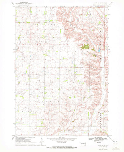 United States Geological Survey White NE, SD (1970, 24000-Scale) digital map