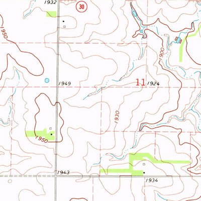 United States Geological Survey White NE, SD (1970, 24000-Scale) digital map